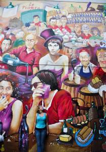 Arte nas ruas de Santiago, capital do Chile